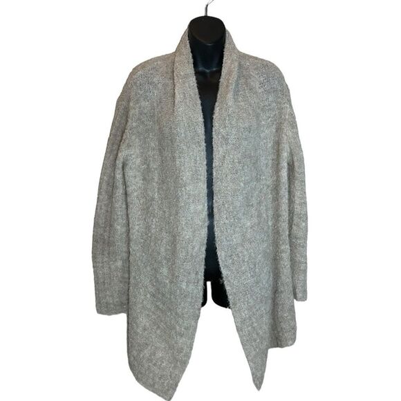 Peruvian connection alpaca open front cardigan sweater long line small luxurious - Picture 1 of 6